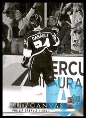 2022-23 Upper Deck Series 1 UD Black Canvas #C38 Phillip Danault Los Angeles